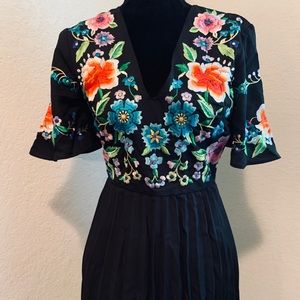 New with tags ASOS floral embroidered dress